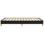 vidaXL Cadru de pat fără saltea Negru 120x190 cm țesătură