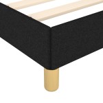 vidaXL Cadru de pat fără saltea Negru 120x190 cm țesătură