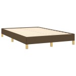 vidaXL Cadru de pat fără saltea țesătură maro 120x190 cm țesătură