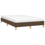 vidaXL Cadru de pat fără saltea țesătură maro 120x190 cm țesătură