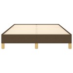 vidaXL Cadru de pat fără saltea țesătură maro 120x190 cm țesătură