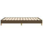 vidaXL Cadru de pat fără saltea țesătură maro 120x190 cm țesătură