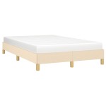 vidaXL Cadru de pat fără saltea cremă 120x190 cm țesătură