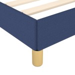 vidaXL Cadru de pat fără saltea Albastru 120x190 cm țesătură