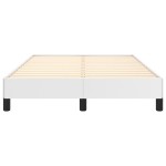vidaXL Cadru de pat fără saltea alb 120x190 cm piele artificială