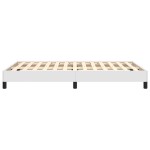 vidaXL Cadru de pat fără saltea alb 120x190 cm piele artificială