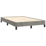 vidaXL Cadru de de pat fără saltea Gri deschis 120x190 cm catifea