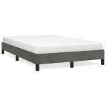 vidaXL Cadru de pat fără saltea Gri închis 120x190 cm catifea