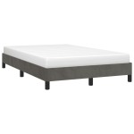 vidaXL Cadru de pat fără saltea Gri închis 120x190 cm catifea