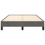 vidaXL Cadru de pat fără saltea Gri închis 120x190 cm catifea