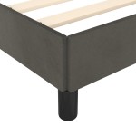 vidaXL Cadru de pat fără saltea Gri închis 120x190 cm catifea