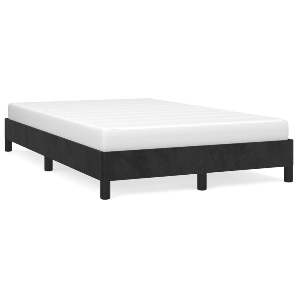 vidaXL Cadru de pat fără saltea Negru 120x190 cm catifea
