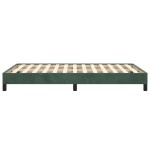 vidaXL Cadru de pat fără saltea verde închis 120x190 cm catifea