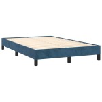 vidaXL Cadru de pat fără saltea albastru închis 120x190 cm catifea