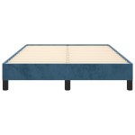 vidaXL Cadru de pat fără saltea albastru închis 120x190 cm catifea