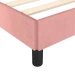 vidaXL Cadru de pat fără saltea roz 120x190 cm catifea vidaXL Cadru de pat fără saltea roz 120x190 cm catifea