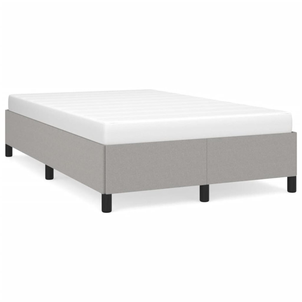 vidaXL Cadru de pat fără saltea țesătură gri deschis 120x190 cm