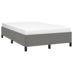 vidaXL Cadru de pat fără saltea gri închis 120x190 cm țesătură