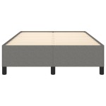 vidaXL Cadru de pat fără saltea gri închis 120x190 cm țesătură