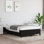 vidaXL Cadru de pat fără saltea Negru 120x190 cm țesătură vidaXL Cadru de pat fără saltea Negru 120x190 cm țesătură