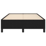 vidaXL Cadru de pat fără saltea Negru 120x190 cm țesătură vidaXL Cadru de pat fără saltea Negru 120x190 cm țesătură