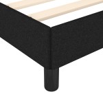 vidaXL Cadru de pat fără saltea Negru 120x190 cm țesătură vidaXL Cadru de pat fără saltea Negru 120x190 cm țesătură