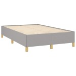 vidaXL Cadru de pat fără saltea țesătură gri deschis 120x190 cm