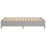 vidaXL Cadru de pat fără saltea țesătură gri deschis 120x190 cm