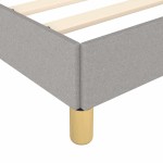 vidaXL Cadru de pat fără saltea țesătură gri deschis 120x190 cm