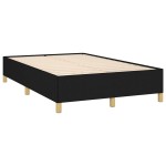 vidaXL Cadru de pat fără saltea Negru 120x190 cm țesătură