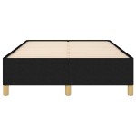 vidaXL Cadru de pat fără saltea Negru 120x190 cm țesătură
