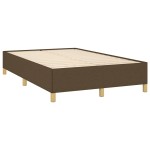 vidaXL Cadru de pat fără saltea țesătură maro 120x190 cm țesătură