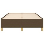 vidaXL Cadru de pat fără saltea țesătură maro 120x190 cm țesătură