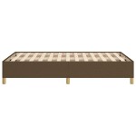 vidaXL Cadru de pat fără saltea țesătură maro 120x190 cm țesătură