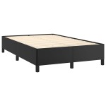 vidaXL Cadru de pat fără saltea Negru piele artificială