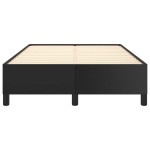 vidaXL Cadru de pat fără saltea Negru piele artificială