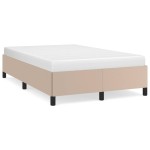 vidaXL Cadru de pat fără saltea cappuccino 120x190cm piele artificială