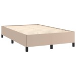 vidaXL Cadru de pat fără saltea cappuccino 120x190cm piele artificială