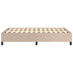 vidaXL Cadru de pat fără saltea cappuccino 120x190cm piele artificială