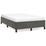 vidaXL Cadru de pat fără saltea Gri închis 120x190 cm catifea