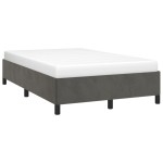 vidaXL Cadru de pat fără saltea Gri închis 120x190 cm catifea