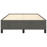 vidaXL Cadru de pat fără saltea Gri închis 120x190 cm catifea