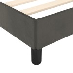 vidaXL Cadru de pat fără saltea Gri închis 120x190 cm catifea