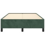 vidaXL Cadru de pat fără saltea verde închis 120x190 cm catifea vidaXL Cadru de pat fără saltea verde închis 120x190 cm catifea