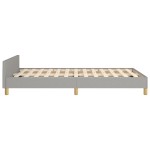 vidaXL Cadru de pat fără saltea țesătură gri deschis 120x190 cm