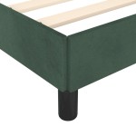 vidaXL Cadru de pat fără saltea verde închis 120x190 cm catifea