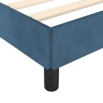 vidaXL Cadru de pat fără saltea albastru închis 120x190 cm catifea