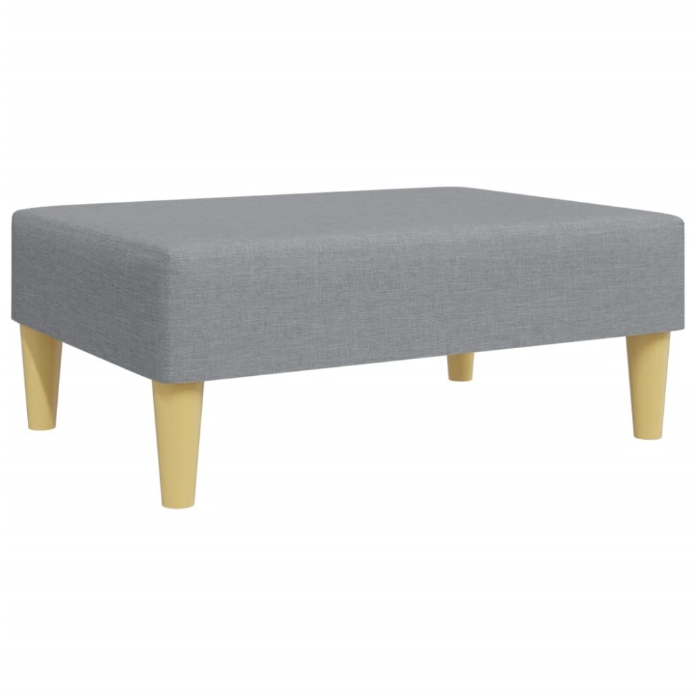 vidaXL Taburet, gri deschis, 77x55x31 cm, material textil
