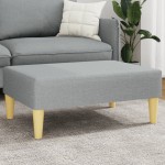 vidaXL Taburet, gri deschis, 77x55x31 cm, material textil vidaXL Taburet, gri deschis, 77x55x31 cm, material textil