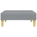 vidaXL Taburet, gri deschis, 77x55x31 cm, material textil vidaXL Taburet, gri deschis, 77x55x31 cm, material textil